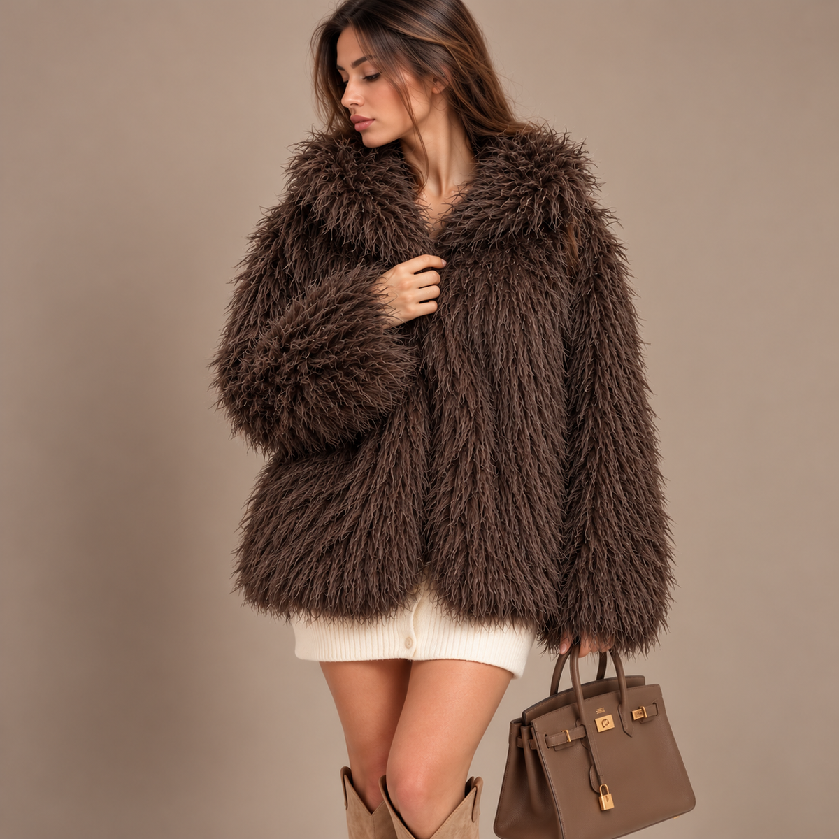 ECO FUR NUVOLA - Pelliccia donna