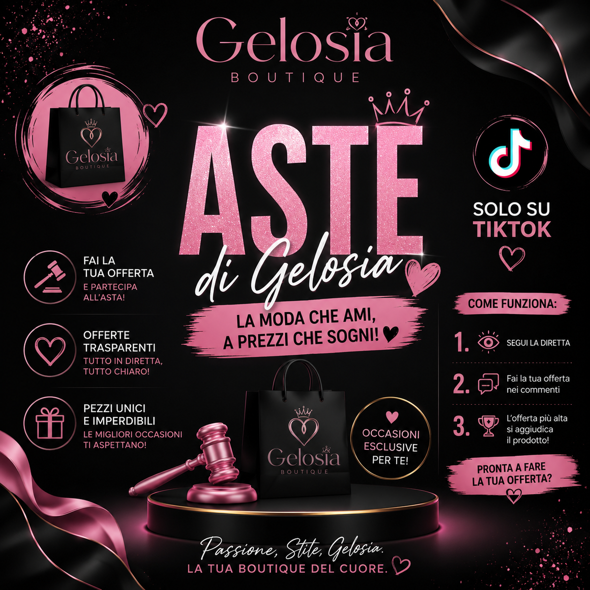 Prodotto all’asta in live