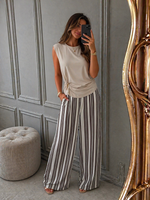 Pantalone palazzo a righe