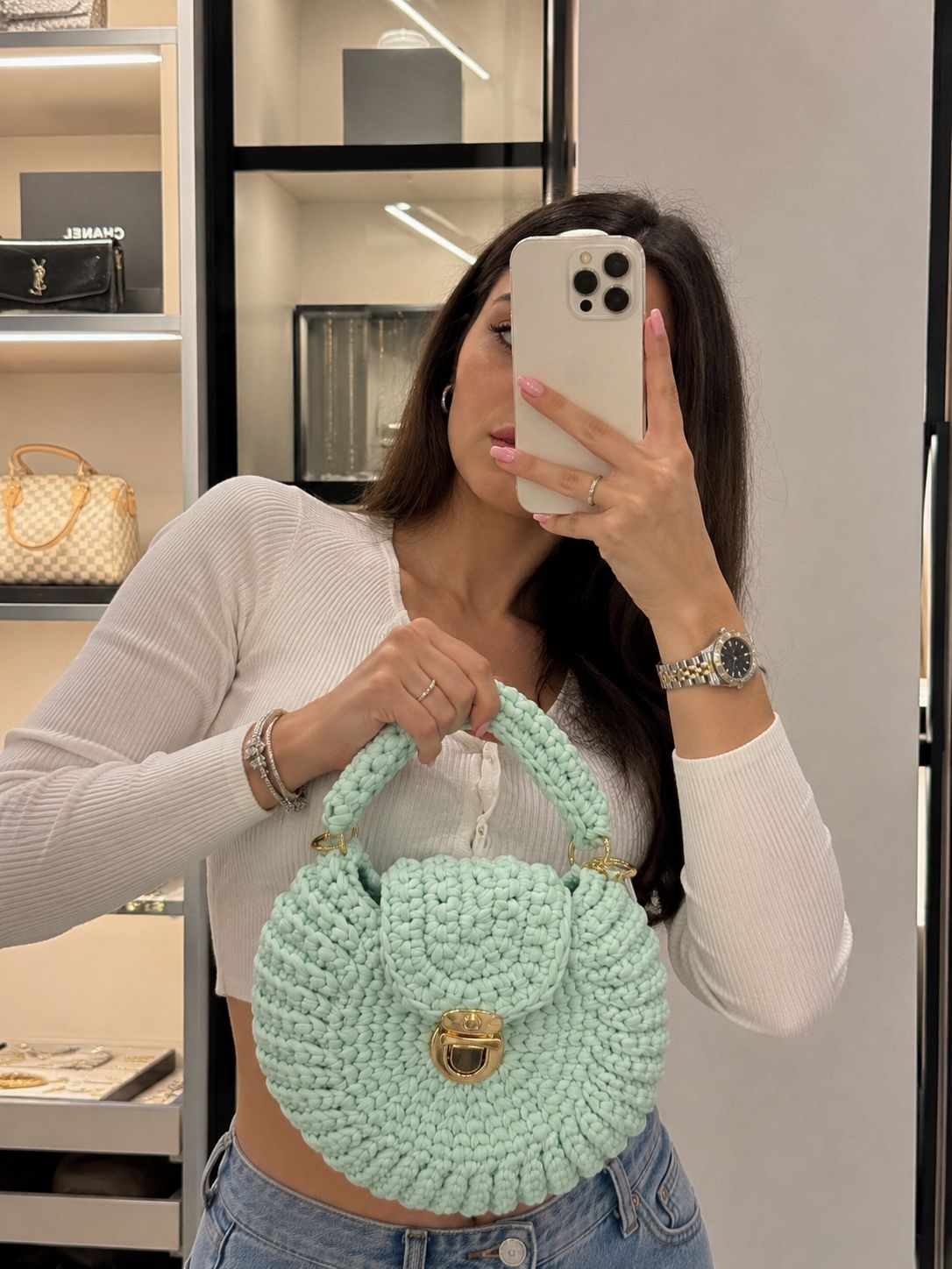 Borsa tonda glam