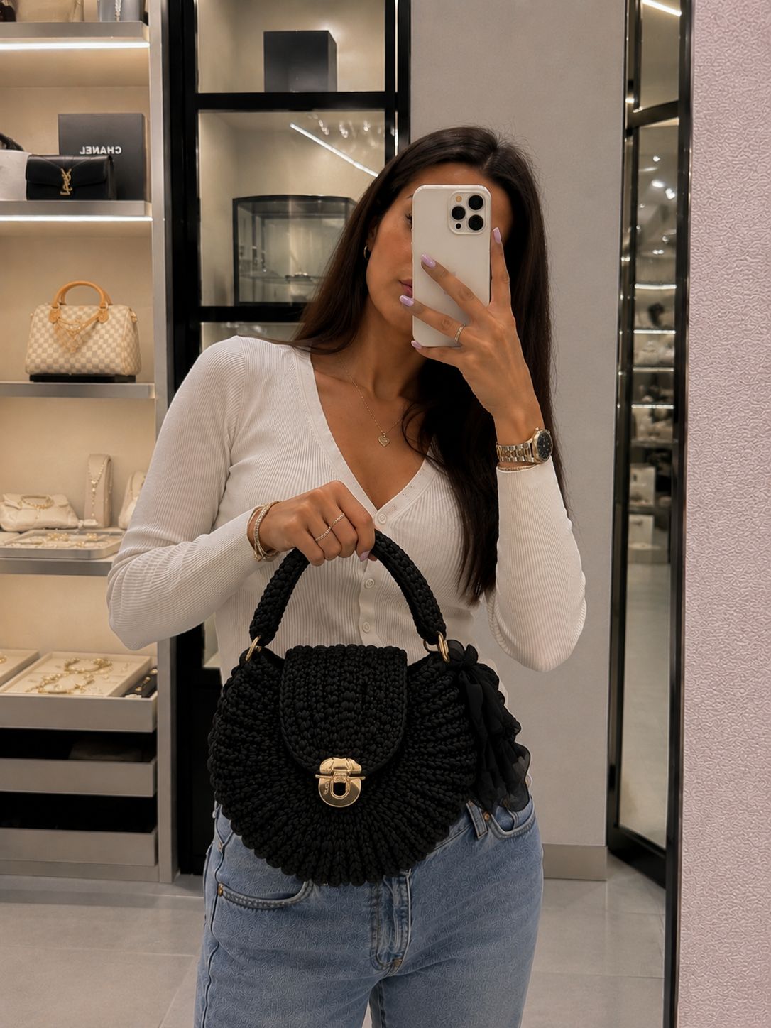 Borsa tonda glam