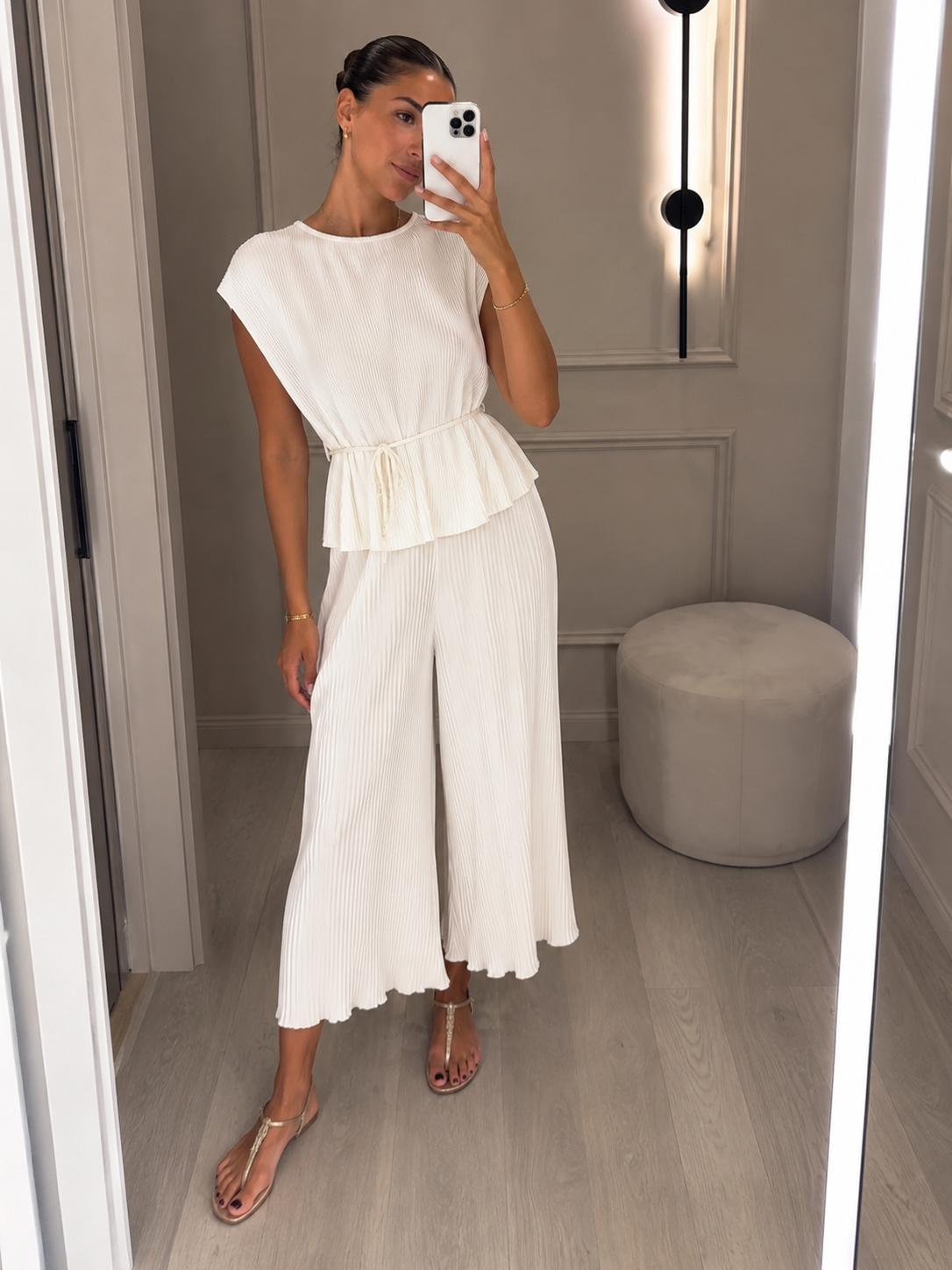Coordinato plissettato