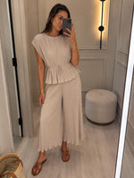 Coordinato plissettato