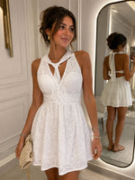 Jumpsuit in pizzo sangallo