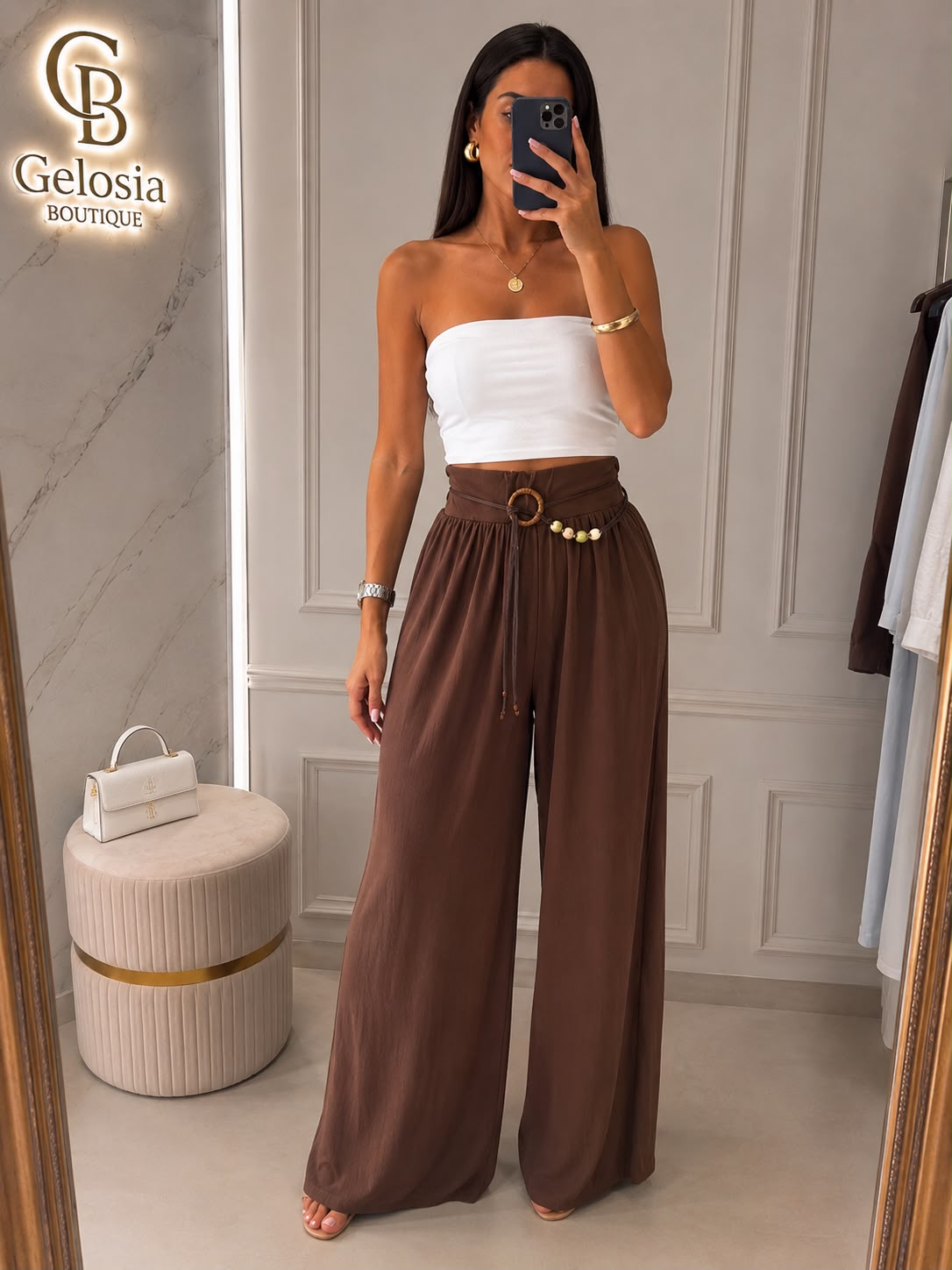 Pantalone con fascia